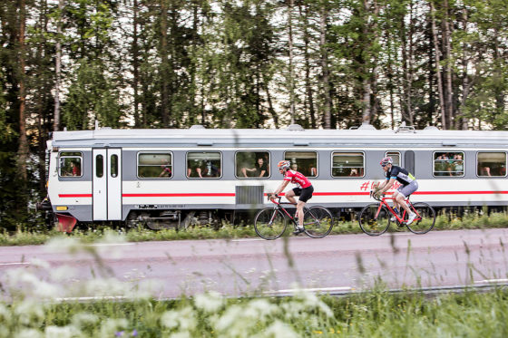 Landsvägscykling med Inlandsbanan